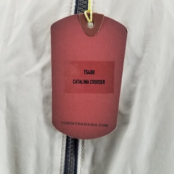 Tommy Bahama Mens  Sand Catalina Cruiser T5488 Full Zip Cotton Nylon Jacket Sz L - Picture 5 of 13